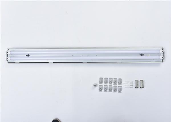 Dispositivos elétricos claros conduzidos impermeáveis do tubo 2x18w 2x36w de IP65 T8