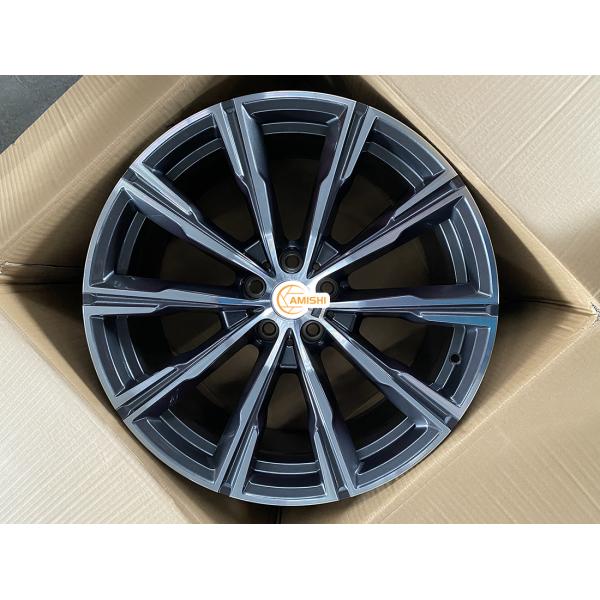 Grey ET35 20 Inch Aluminum Rims , 9J Multi Spoke Automotive Wheel Rims