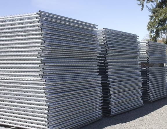 8'x12' temporary chain link fence panels diameter wire 11.5ga chain link mesh 2 x 2 tube 35mm wall thick 1.60mm