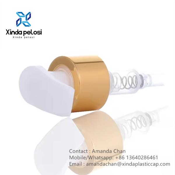 Роскошный металлический закрывающий душ гель для мытья тела насос для пластиковой бутылки