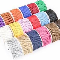 Artisanat 2 cordes tressées 5 mm Noir Double cordes tressées en nylon