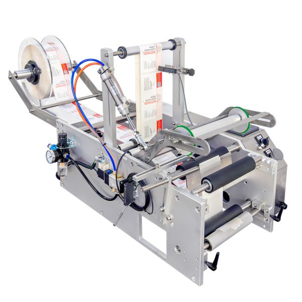 220V 50hz Semi Auto Water Label Machine Applicator For Water Liquid Bottle