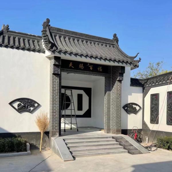 Chinese Grey Clay Temple Roofing Tile Materials Superior Quality For Long Lasting Protection