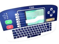 Un botón de clic panel de interruptor de teclado grabado con cable de cobre flexible