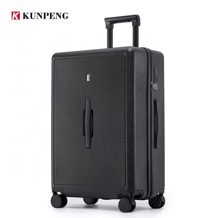 Customized Color PC Luggage  Hard Spacious Luggage Zip Lock Telescoping Handle