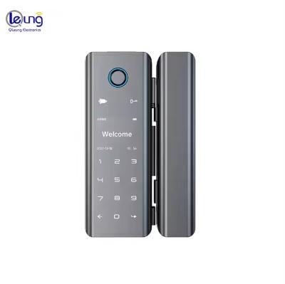 Qleung G9S Tuya APP パスワードコード カードキー 指紋 スマートホーム ドアロック ガラスドア