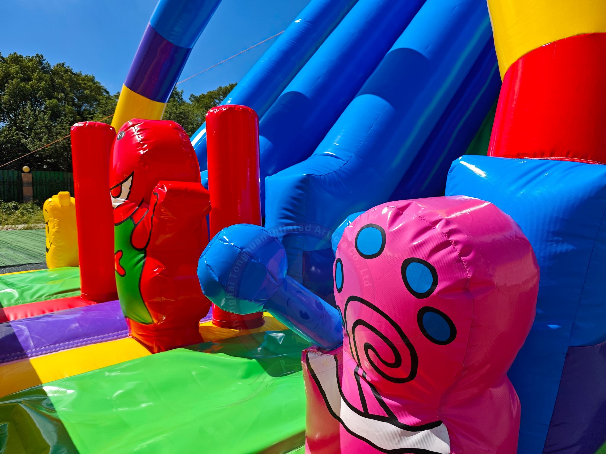Large Size Inflatable Slide Giant Land Playground Slide Custom Commercial Inflatable Amusement Equipment for Kids and Adults