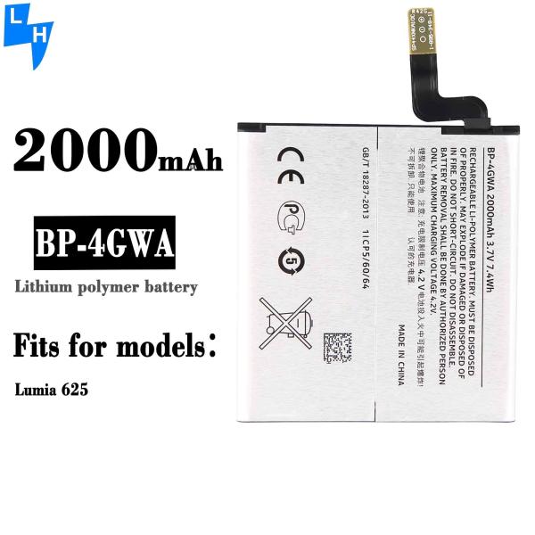 BP-4GWA 3.8V 2550mAh Battery for Nokia Lumia 625 625H 720 720T RM-885 Replacement