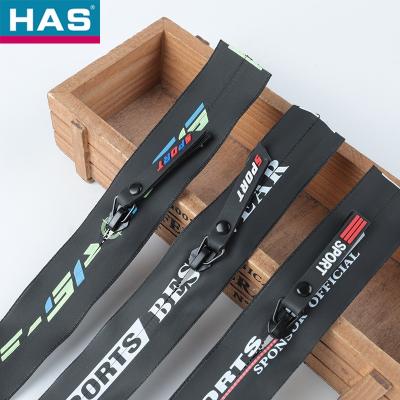 Smooth Teeth Waterproof Nylon TPU Zipper Tape Color Customers' Color Sample For Clothing