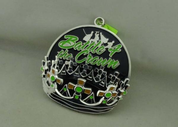 Zinc Alloy Die Casting Silver Martial Arts Medals 3D Medal 3.5 Inch