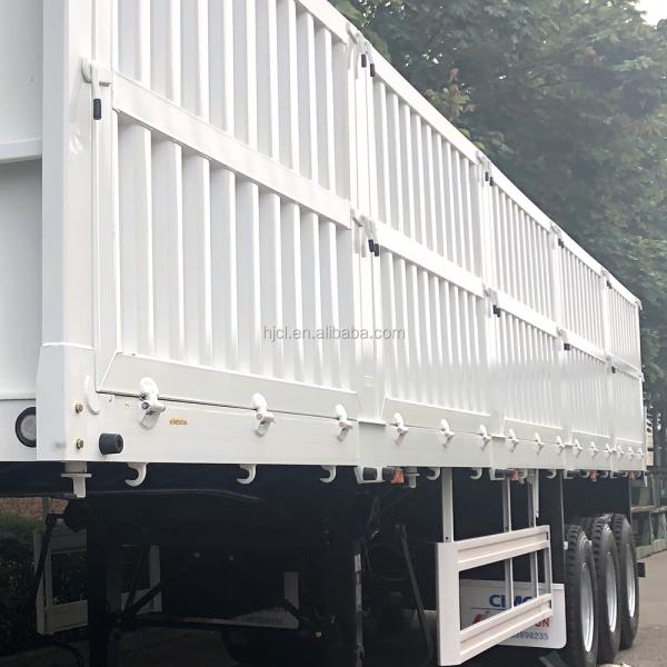 Transport coal cargo High Side Wall CIMC HUAJUN Cargo Trailer for Livestock Transport