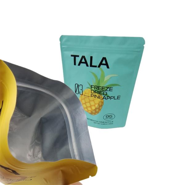 Custom Printed Plastic Stand Up Snack Mango Pineapple Dried Fruit Resealable Mylar Bags