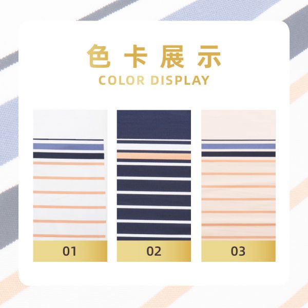 Good Texture,  High Quality Durble And Breathable Striped Knit Fabric For Polo Shirt