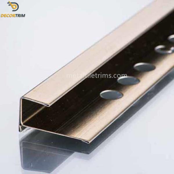 Tile Trim Used Tile Corner Stainless Steel Tile Trim Triangle / Round / Customized