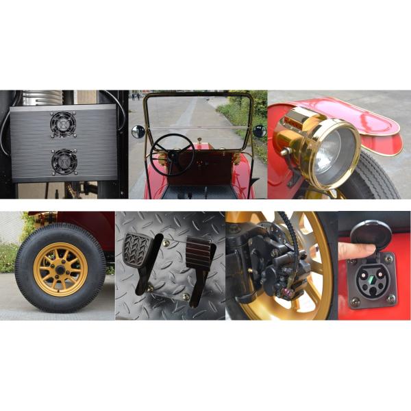 antique electric cars Electric Vintage Cars Compact Electric Car with Automatic Rocker Compensating Function