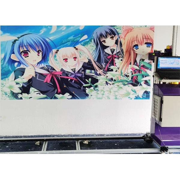 1080*1440dpi 2.5m Height 6m Length Wall Inkjet Printer