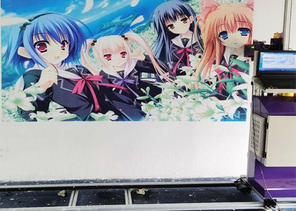 1080*1440dpi 2.5m Height 6m Length Wall Inkjet Printer
