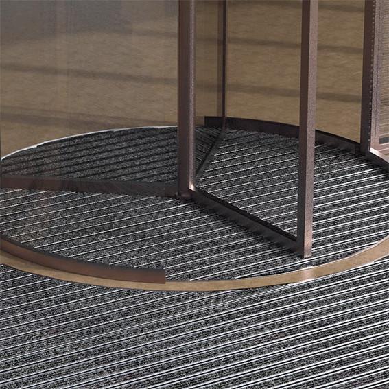 Commercial Heavy Duty Aluminum Entrance Floor Mat For Revolving Door