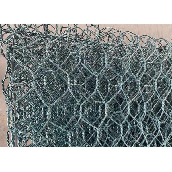 PVC ECO дружелюбный покрыл ячеистую сеть 60x80mm Gabion для проекта гражданского строительства