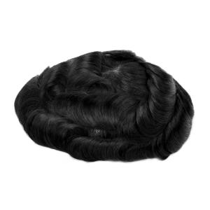 Méthode d'adhérence adhésive pour cheveux en toupe pour hommes personnalisable