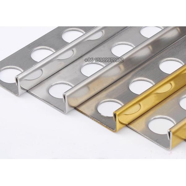 L Shaped Stainless Steel Decorative Profiles 12x25mm Polished