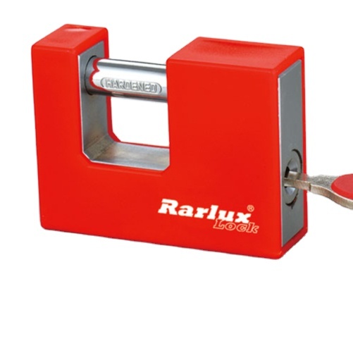 Rarlux Best Sale Waterproof Padlock Plastic Covered Anti-cut Rectangular Padlock