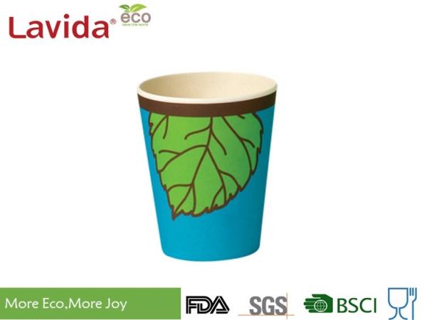 Large Volume Customized Bamboo Fiber Cup , Recycled Bamboo Fiber Mug With Decal
