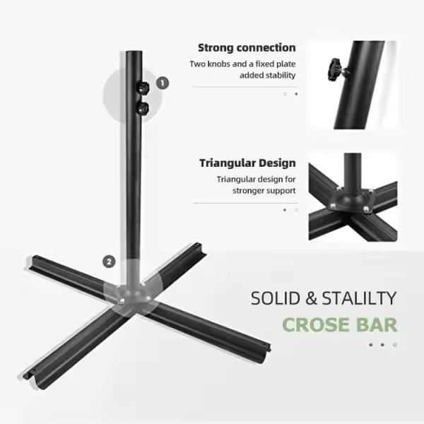 3 метра Внешний дворик Садовая терраса Солнечный зонтик с круглым дизайном для san-15
