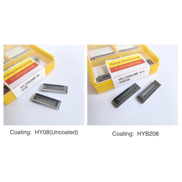 PVD Coated Carbide Reaming Insert HYL220603R0.4-5 HYB208 Designed for Challenging Materials Except Temperature Alloys