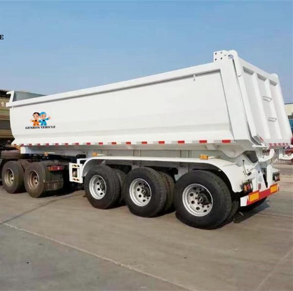 Rear U Shaped 50T Tipper Dump Semi Trailers Truck Utility Trailer Tandem