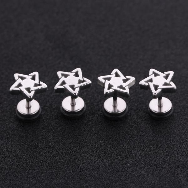 Lebanon popular body piercing jewelry star shaped stud earring women