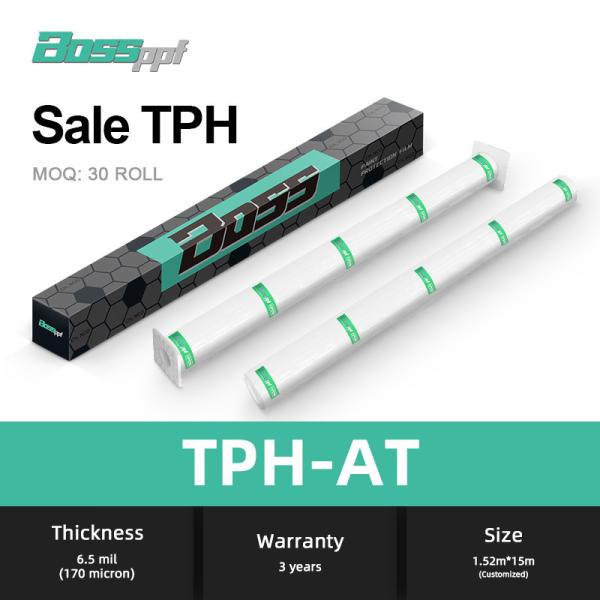 Anti Yellowing Glossy 6.5mil TPH-AT Anti Acid Rain Transparent Car Protective Film