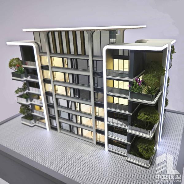 Residential 1:100 Scale Buildings With Lighting Landscaping Models Architectural