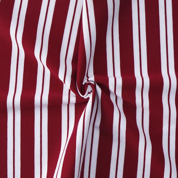 Чистая ткань нашивки простирания хлопка, ткань легковеса 175cm органическая Striped