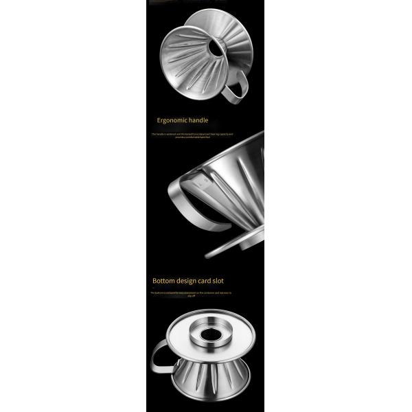 Unbreakable Stainless Steel Dripper for Milk Tea Portable Handle Foam Maker Included