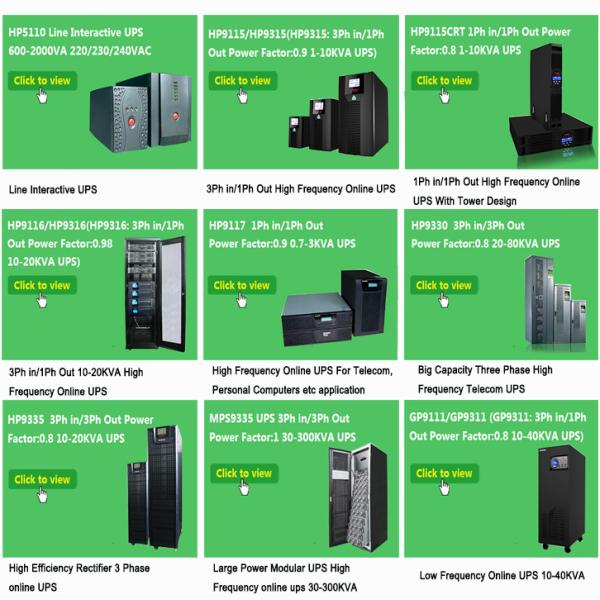Dual Mains Inputs 110-300 VAC Uninterruptible Power Supplies  10-30KVA