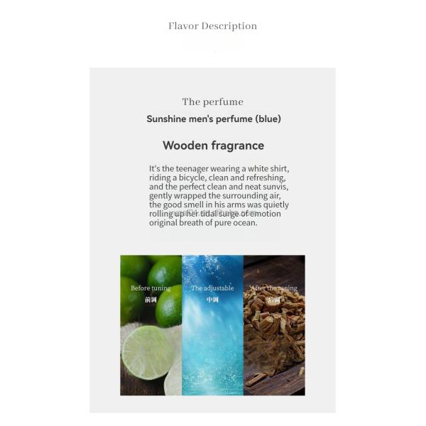 30ml*2 Long Lasting Natural Fragrance Body Spray for Men Charming Fragrance Original