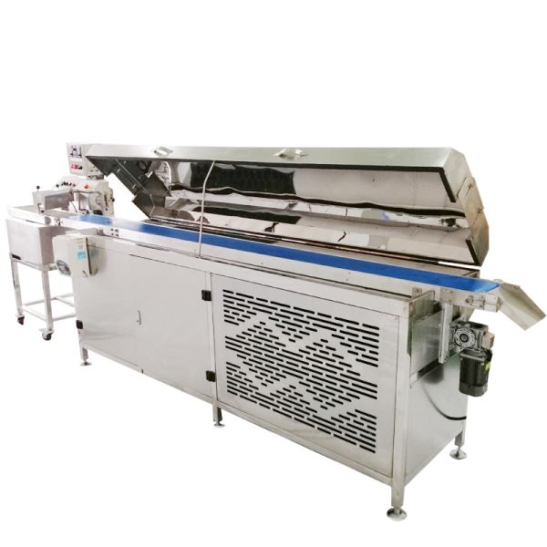 Small Stainless Steel 304 Chocolate Enrober Machine with Touch Screen and Low Noise Level for Chocolate Enrobing Line