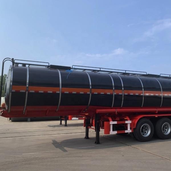 2/3 Axle 30000L Tanker Semi Trailer Carbon Steel/Stainless Steel/Aluminum Alloy For Oil/Fuel/Diesel/Gasoline/Crude/Water/Milk  Customized