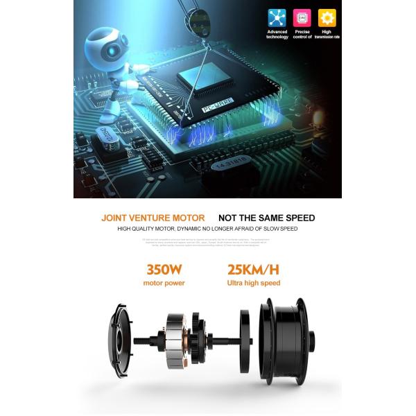 40km 100km Folding Electric Bike GB Lithium Battery Powered