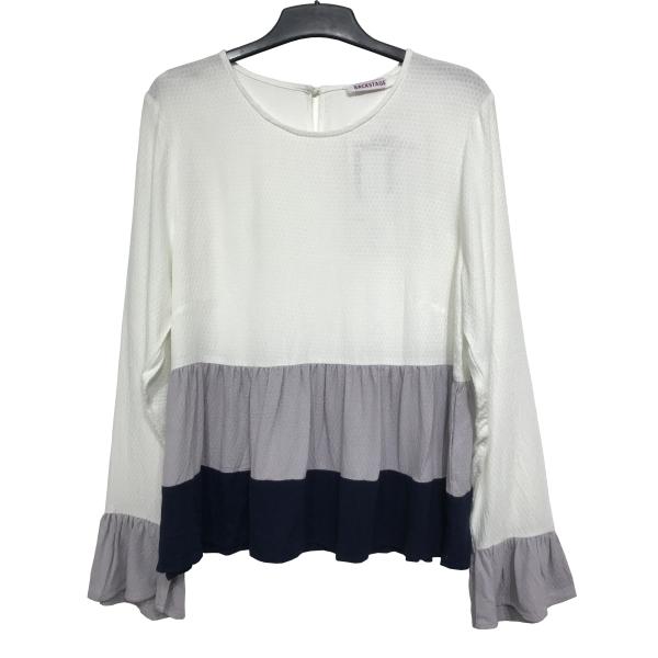 Sweet Long Ruffle Sleeve Fashion Ladies Blouse Mix Color Customized Service OEM / ODM