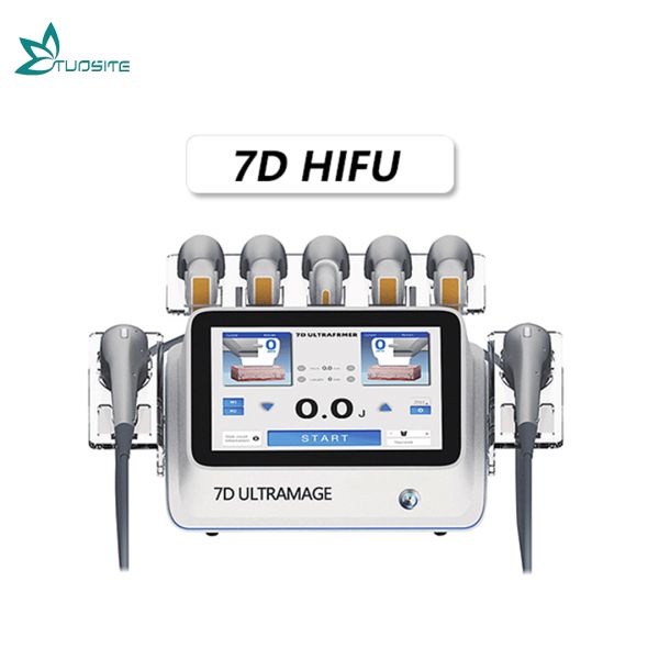Dual Handles 7D HIFU Equipment Face Lifting Body Contouring Machine