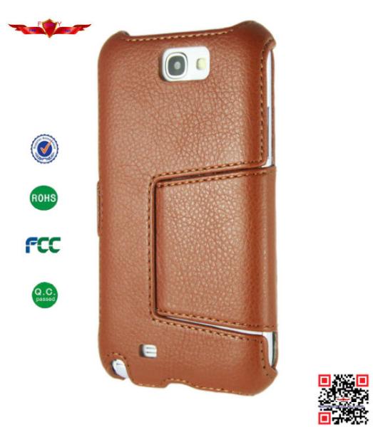 100% Quality Guaranteed PU Leather Cover Cases For Samsung Galaxy Note 2 N7100 UltimateFit