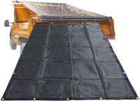 Tissu en maille revêtu de PVC en plastique léger Camions à ordures remorques Système de bâche Couverture de camion