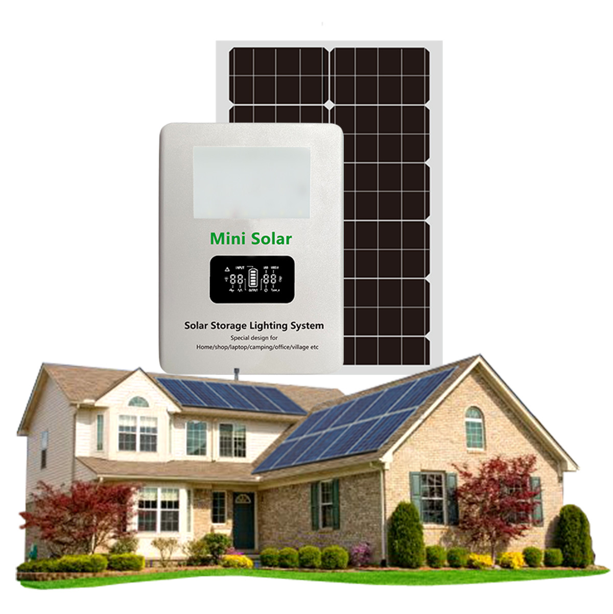 Розничный набор панели солнечных батарей коробки с панелью выхода 3.2~3.6A инвертора батареи