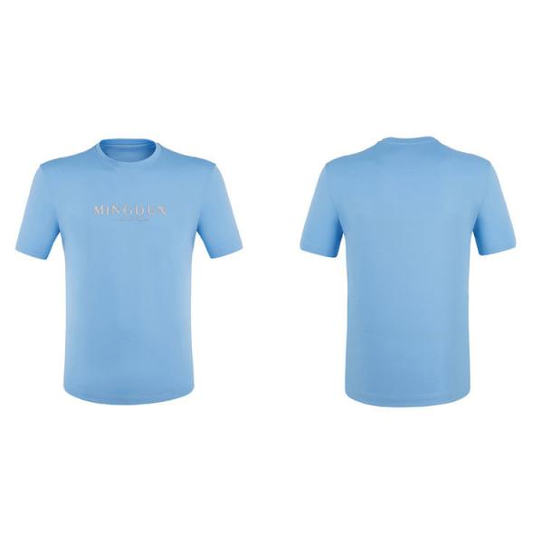 T-shirt à manches courtes 100% coton pour homme avec poids lourd 300gm et logo personnalisé