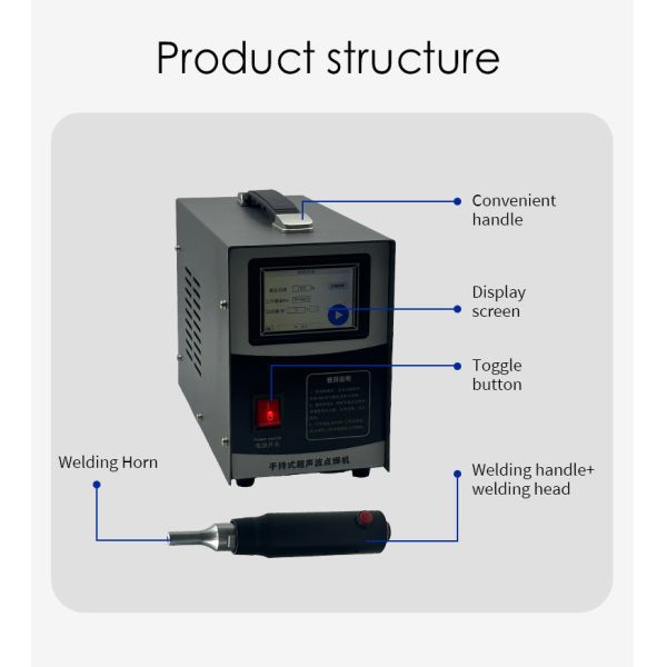 Portable Hand Ultrasonic Spot Welding Machine 35K 2000w For Automotive Industry