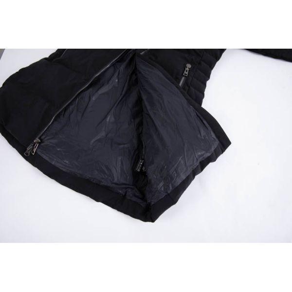 Women's 100% Polyester Long Length Quilted Winter Coat with Hood for Enhanced Warmth