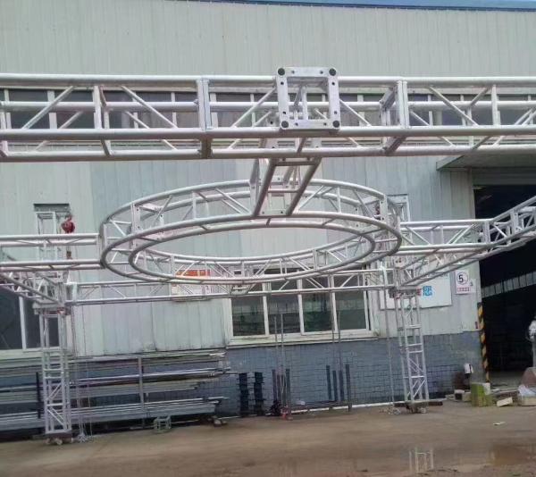 Custom Circle Truss Lighting , Silver 6082-T6 Aluminum Truss Lighting