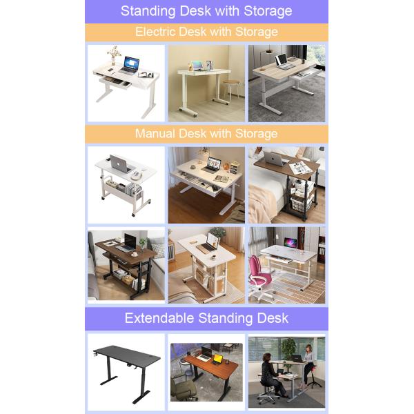 SPCC Стальной рамы Высота регулируемого игрового стола с хранилищем и колесами в гостиной